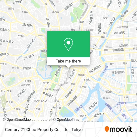 Century 21 Chuo Property Co., Ltd. map