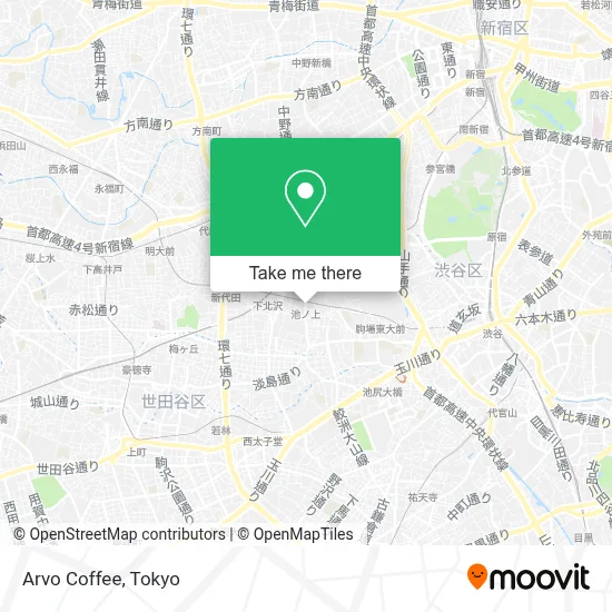 Arvo Coffee map