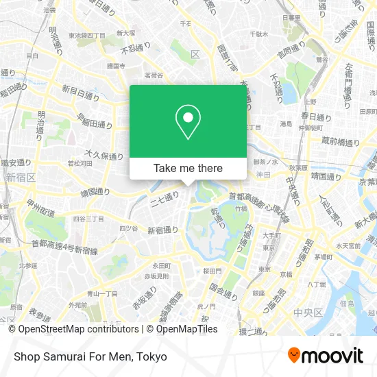 Shop Samurai For Men map