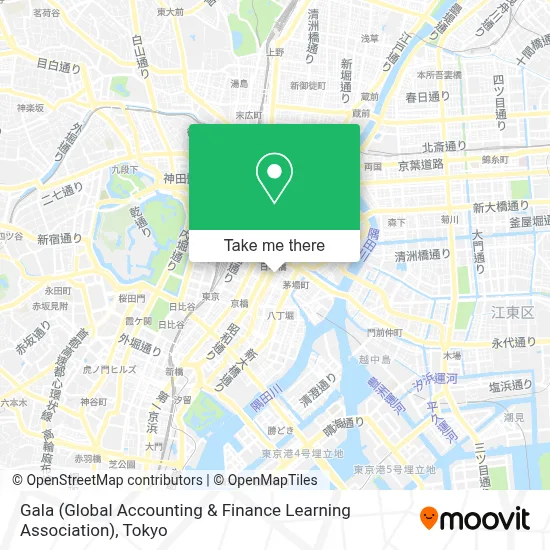 Gala (Global Accounting & Finance Learning Association) map