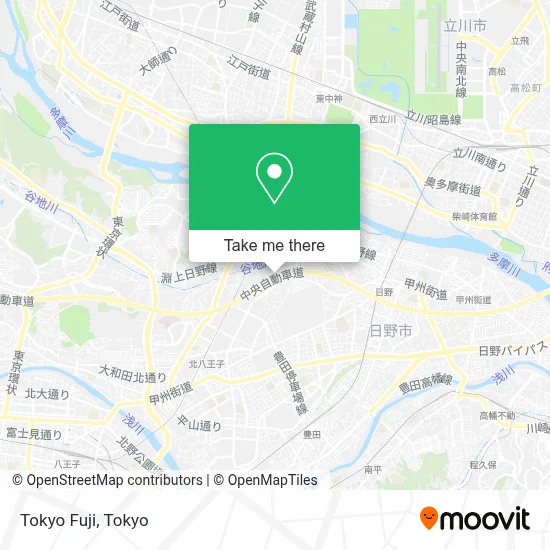 Tokyo Fuji map