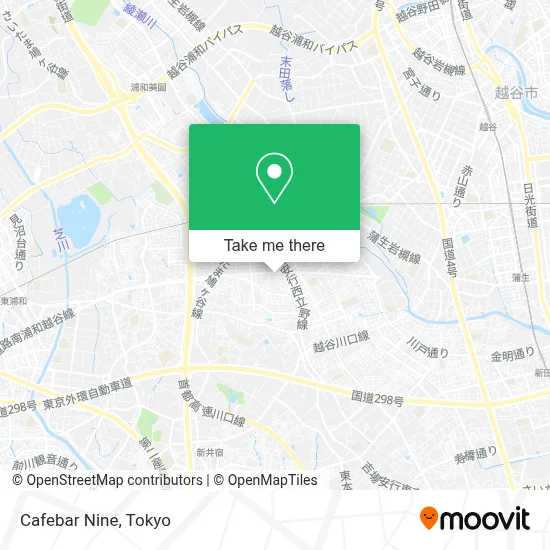 Cafebar Nine map