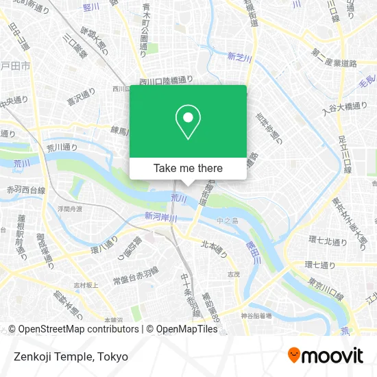 Zenkoji Temple map