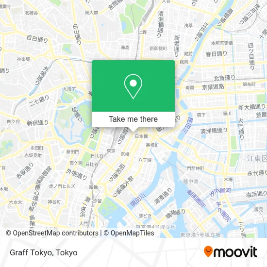 Graff Tokyo map