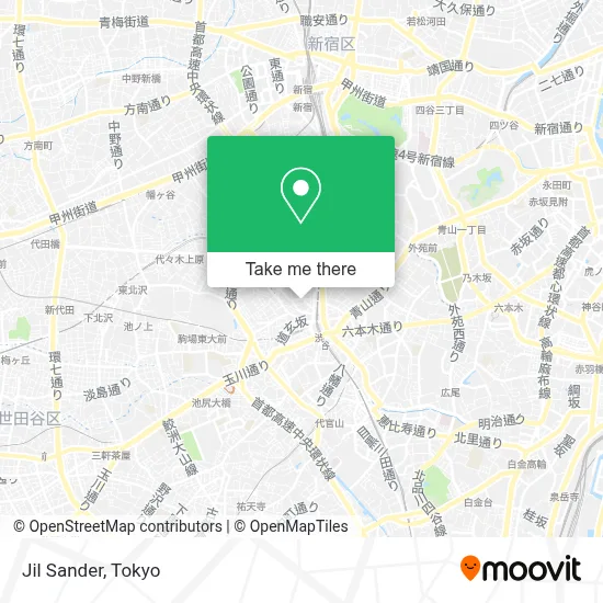 Jil Sander map