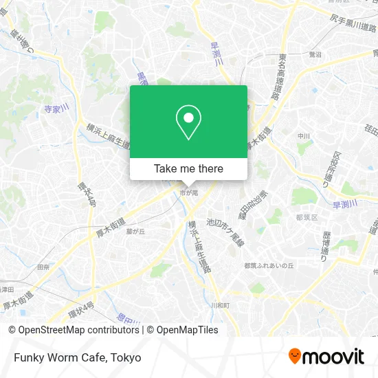 Funky Worm Cafe map
