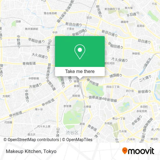 Makeup Kitchen map