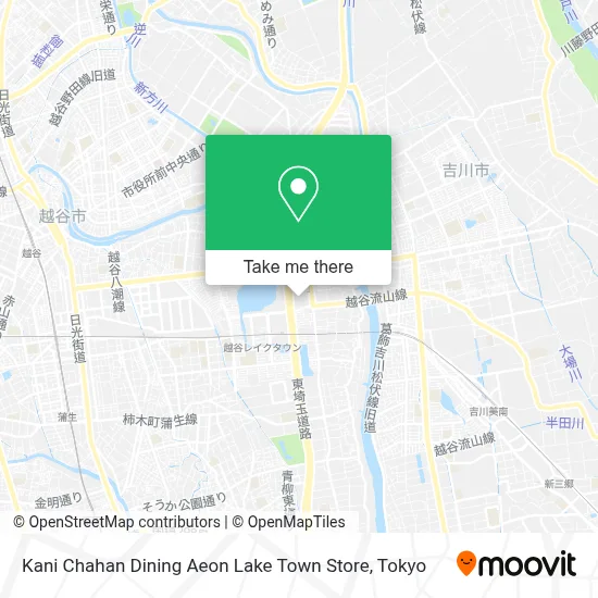 Kani Chahan Dining Aeon Lake Town Store map