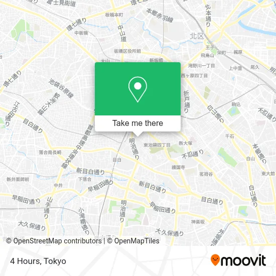 4 Hours map