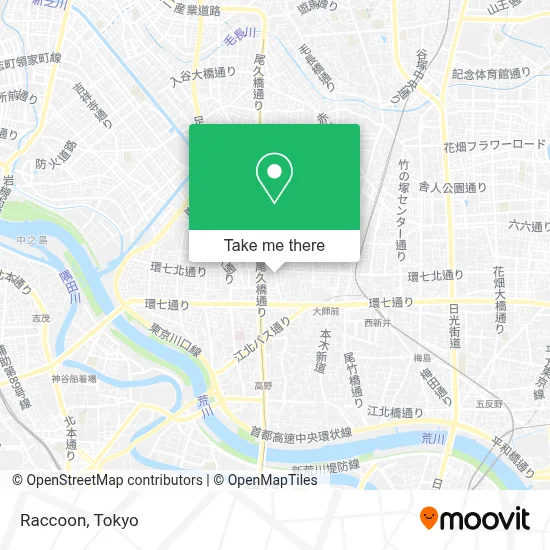 Raccoon map