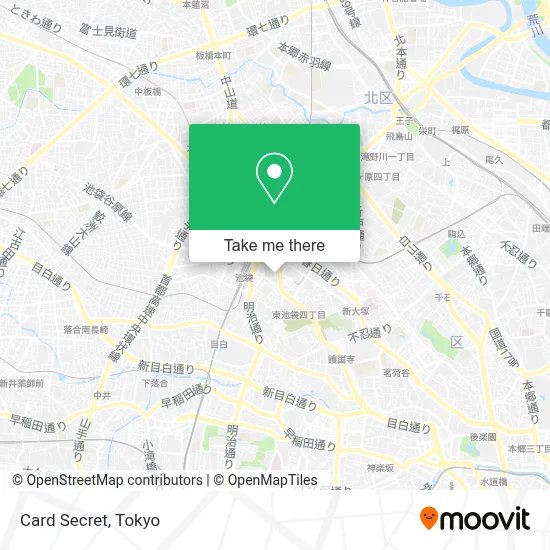 Card Secret map