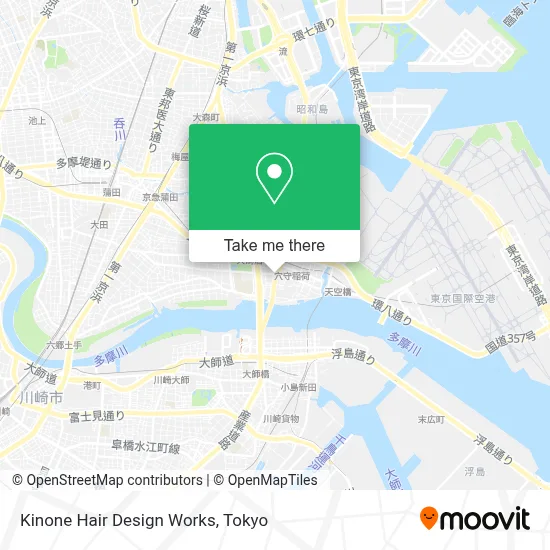 Kinone Hair Design Works map