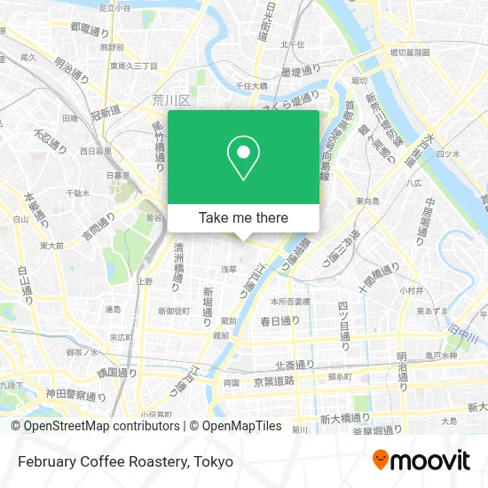 February Coffee Roastery map
