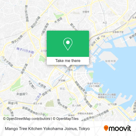 Mango Tree Kitchen Yokohama Joinus map