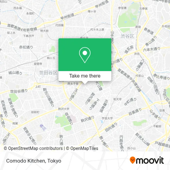 Comodo Kitchen map