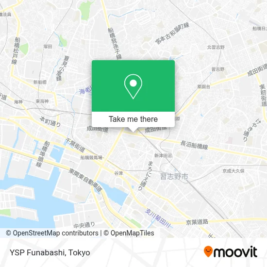 YSP Funabashi map