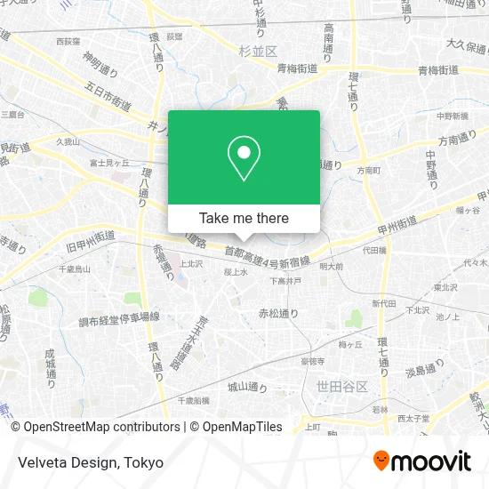 Velveta Design map