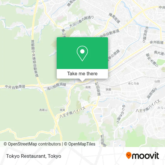 Tokyo Restaurant map