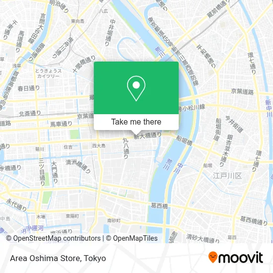 Area Oshima Store map