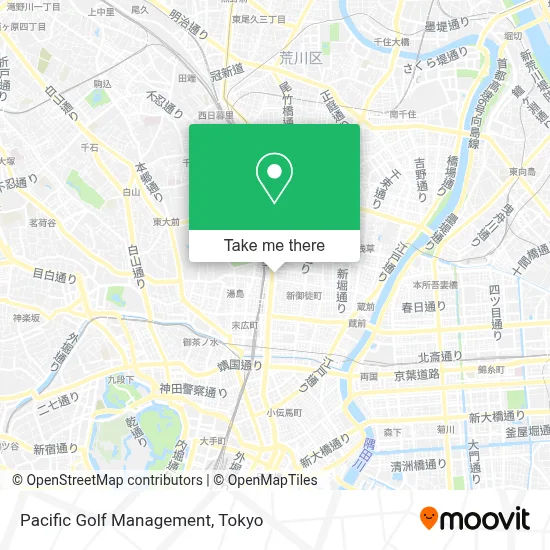 Pacific Golf Management map