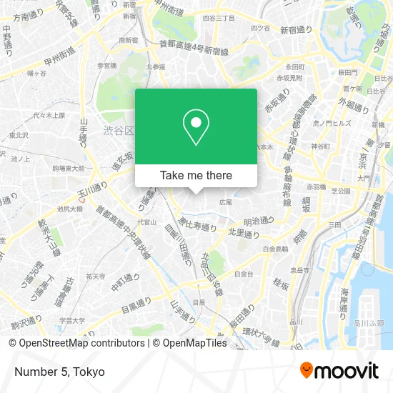 Number 5 map