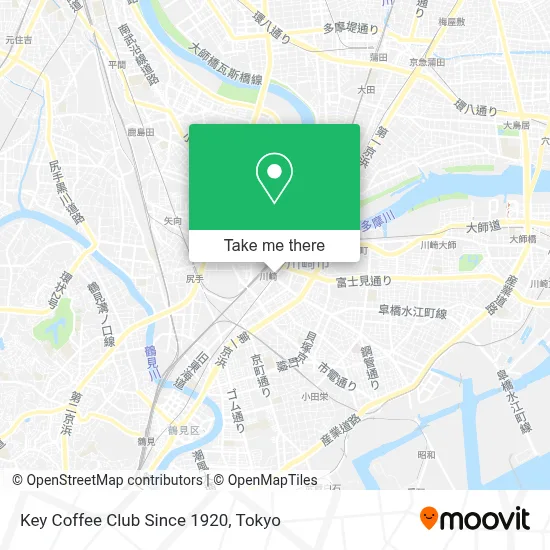 Key Coffee Club Since 1920 map