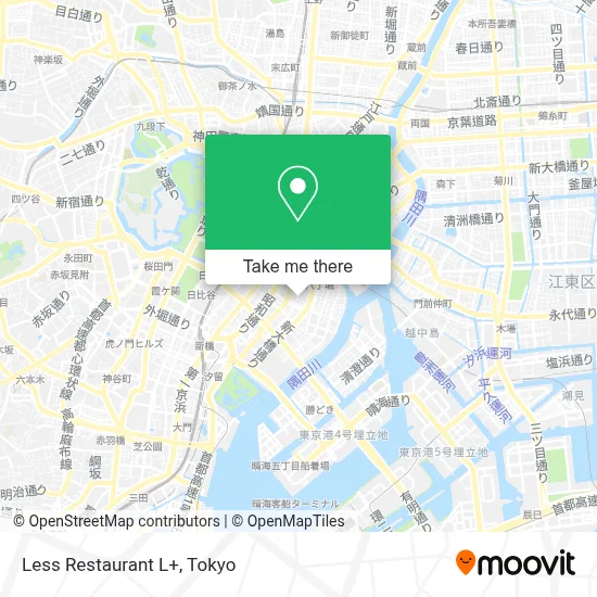 Less Restaurant L+ map