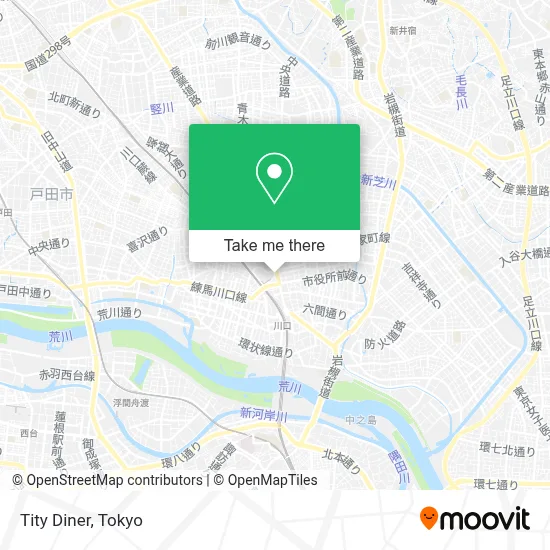 Tity Diner map