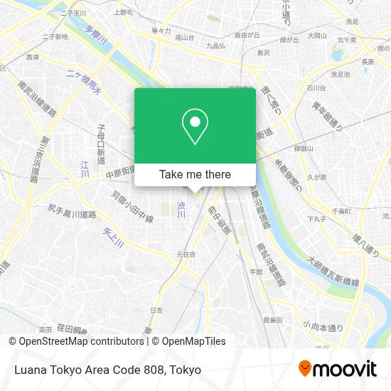 Luana Tokyo Area Code 808 map