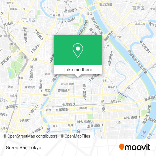Green Bar map