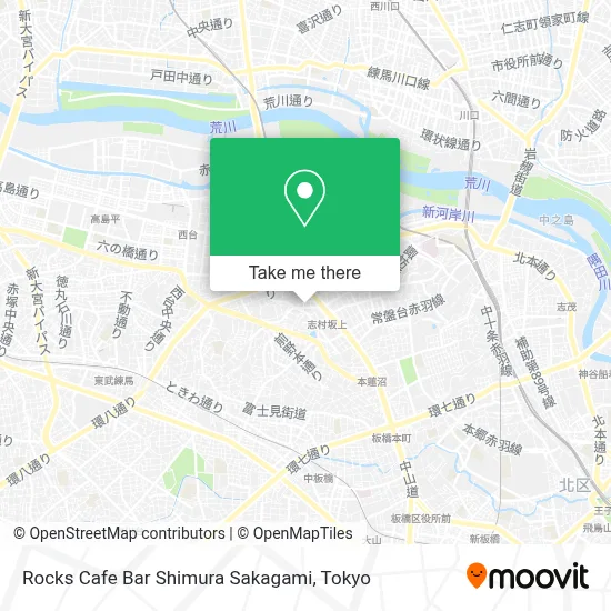 Rocks Cafe Bar Shimura Sakagami map