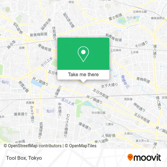 Tool Box map