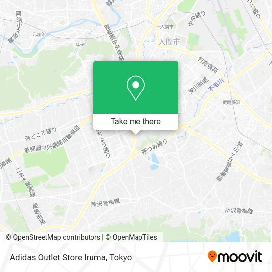 Adidas Outlet Store Iruma map