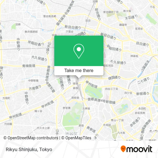 Rikyu Shinjuku map