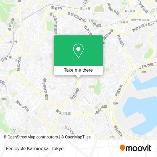 Feelcycle Kamiooka map