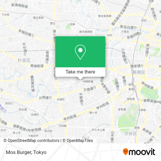 Mos Burger map