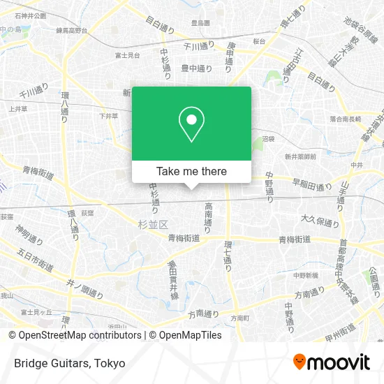 Bridge Guitars map