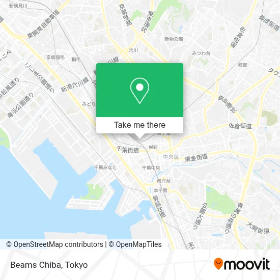 Beams Chiba map