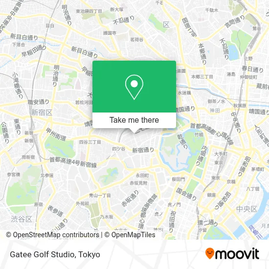 Gatee Golf Studio map