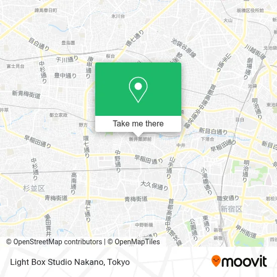 Light Box Studio Nakano map