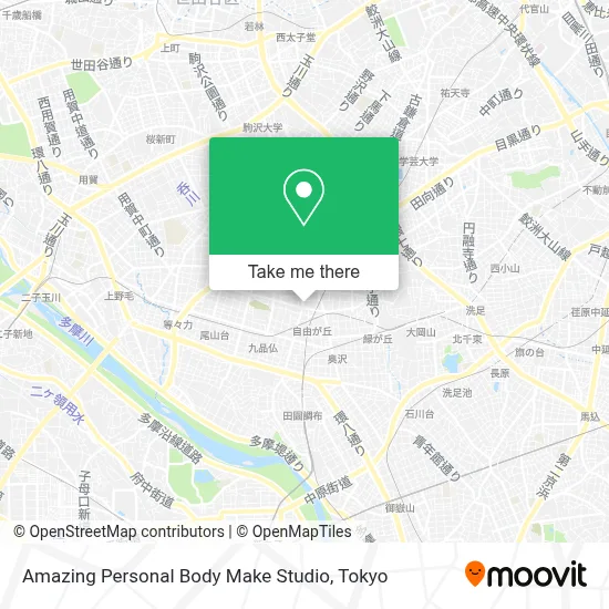 Amazing Personal Body Make Studio map