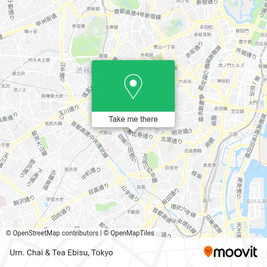 Urn. Chai & Tea Ebisu map