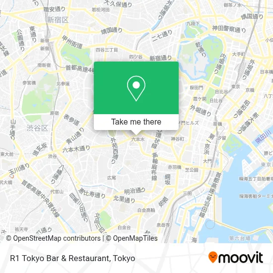 R1 Tokyo Bar & Restaurant map