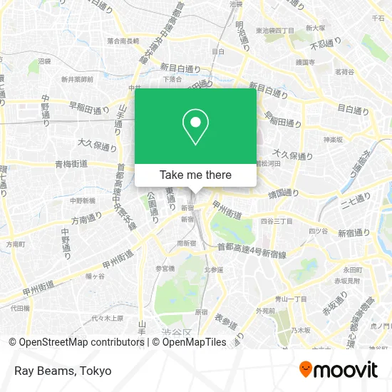 Ray Beams map