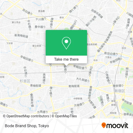 Bode Brand Shop map