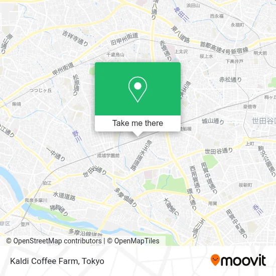 Kaldi Coffee Farm map