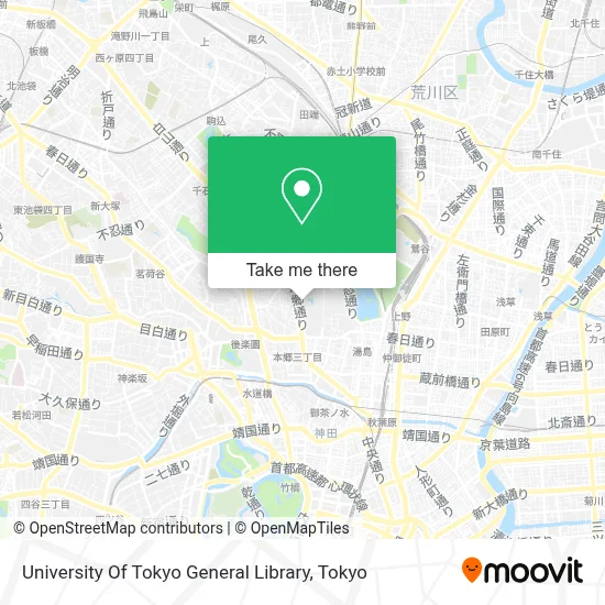 University Of Tokyo General Library map