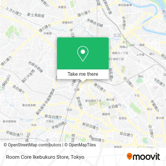 Room Core Ikebukuro Store map