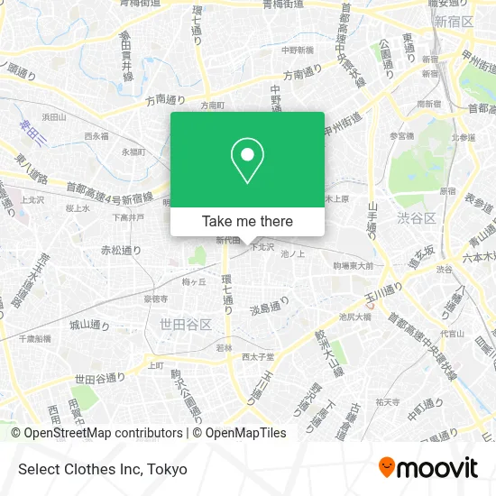 Select Clothes Inc map