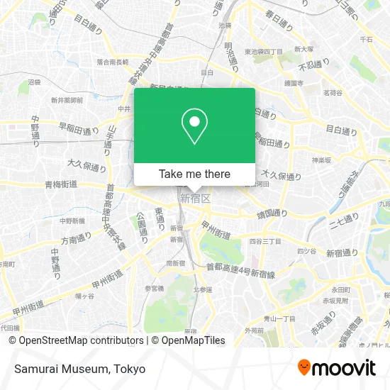 Samurai Museum map